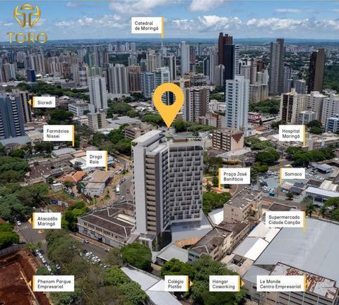 Apartamento à venda em Maringá, Zona 01, com 2 quartos, com 68 m², Edifício Be Bonifácio